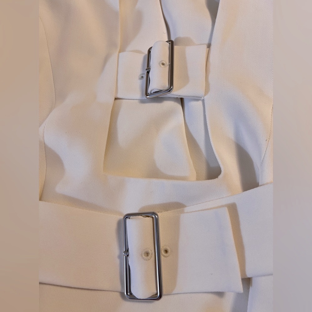 White Blazer Dress - Sz 4 - Picture 8 of 11